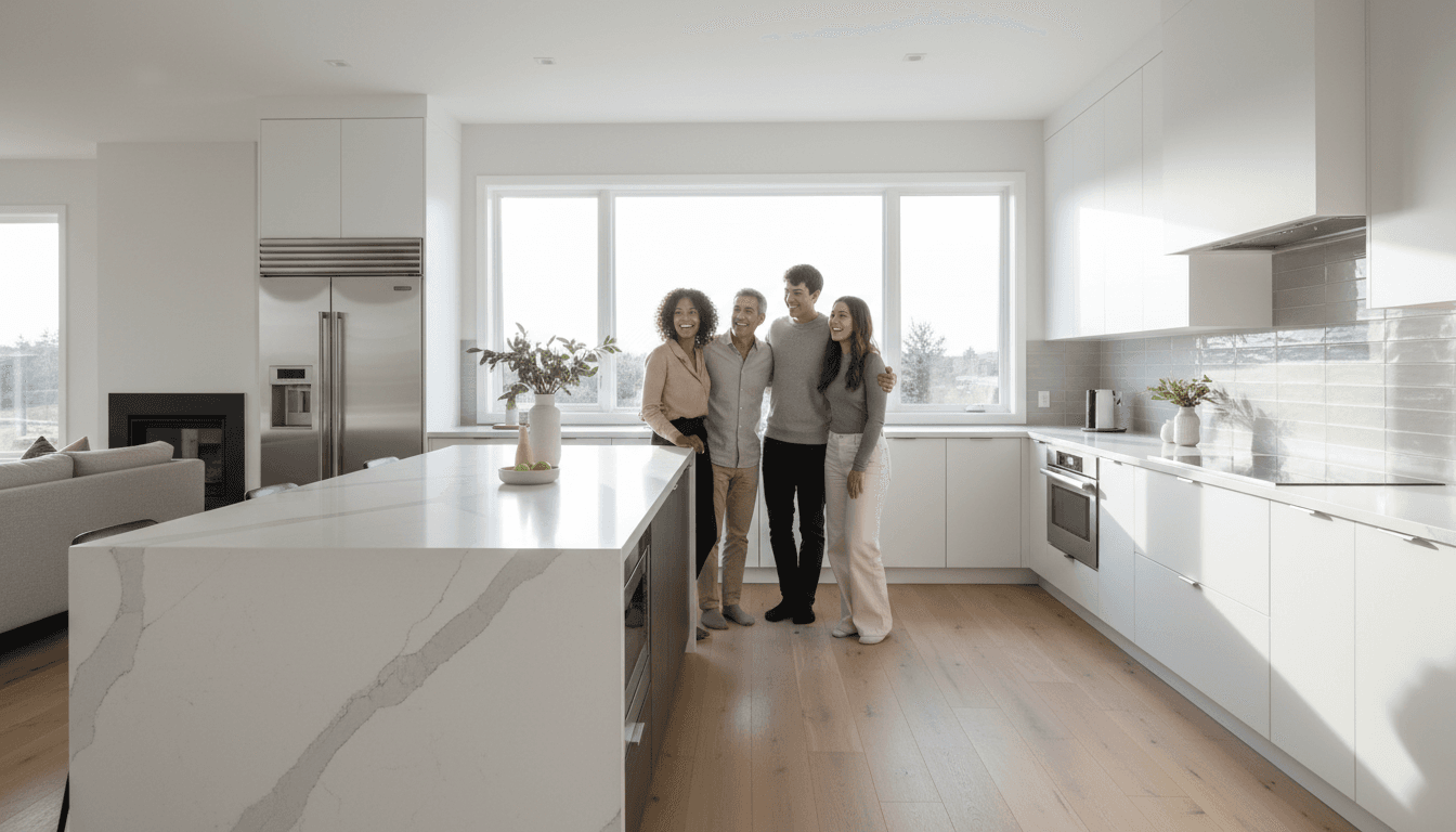 Modern kitchen renovation with custom cabinetry and premium finishes
